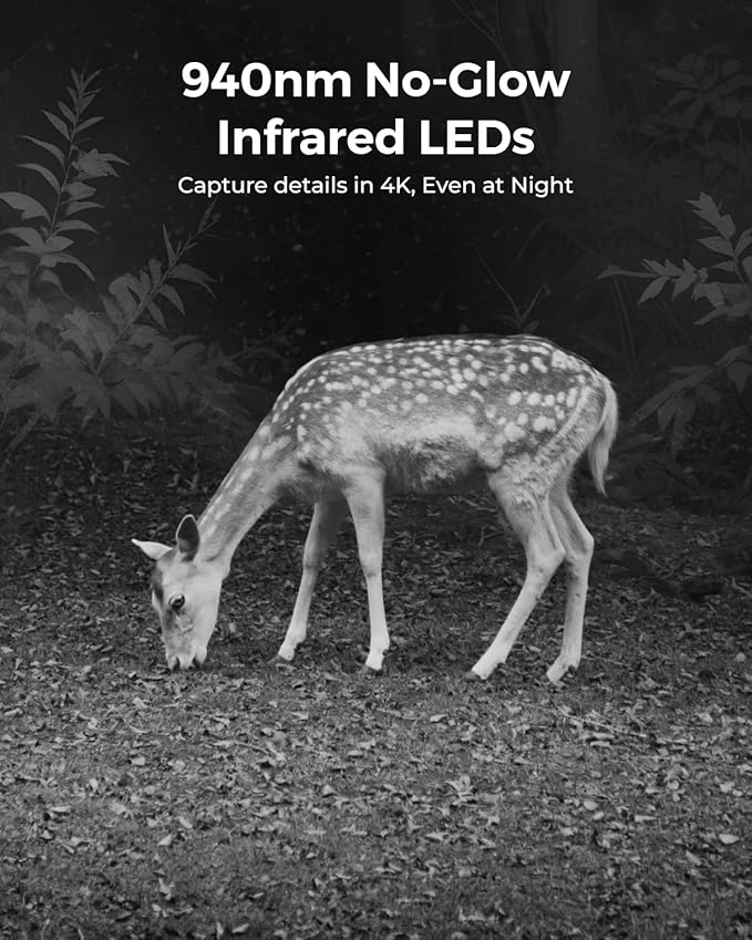 REOLINK 4K Dual Lens 4G LTE Cellular Security Camera, SIM Card Included, Wireless Auto Tracking Trail Camera, 6X Hybrid Zoom, No-Glow IR, Waterproof for Wildlife, TrackMix LTE Trail + Solar Panel 2