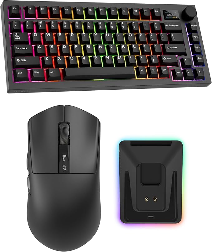 Tecware Spectre 75 Mechanical Keyboard & EX1 Lightweight Gaming Mouse Bundle (Black)