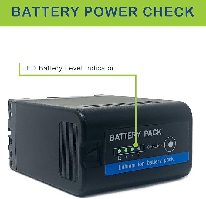 Wasabi Power Battery for Sony BP-U60 and Sony PMW-100, PMW-150, PMW-160, PMW-200, PMW-300, PMW-EX1, PMW-EX1R, PMW-EX3, PMW-EX160, PMW-EX260, PMW-EX280, PMW-F3, PXW-FS5, PXW-FS7