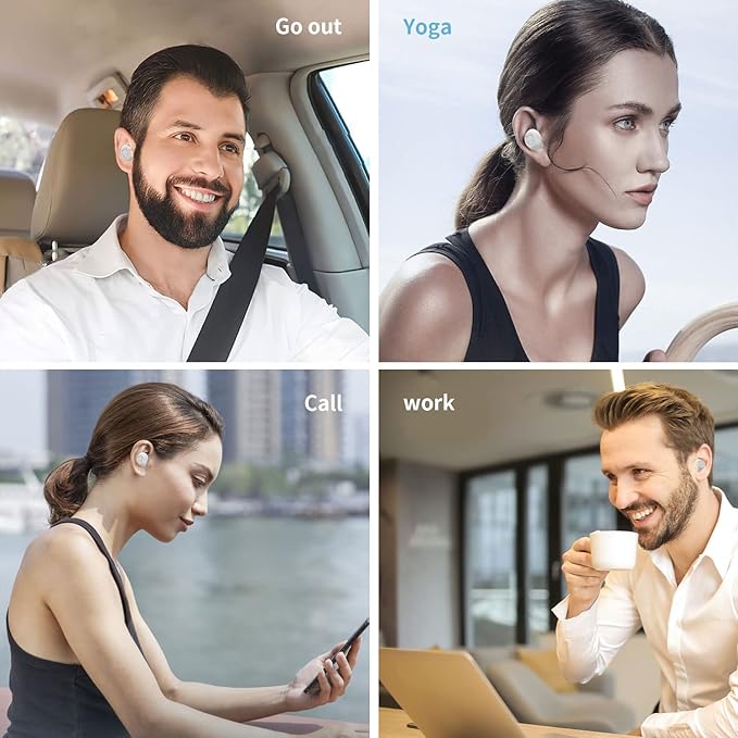 Panda Bluetooth Earbuds, Wireless Earbuds with Charging Case IPX5 Waterproof Bluetooth Headphones Bass Sound Earphones with Mics Touch Control in-Ear Headset for Sports…