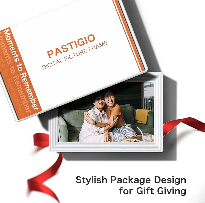 Frameo WiFi Digital Picture Frame, Birthday Gifts for Women, 10.1 Inch 1280 * 800IPS Touch Screen Digital Photo Frame, 32GB Memory, Auto-Rotate, Share Picture Video, Birthday Gift for Mom, Dad, Wife