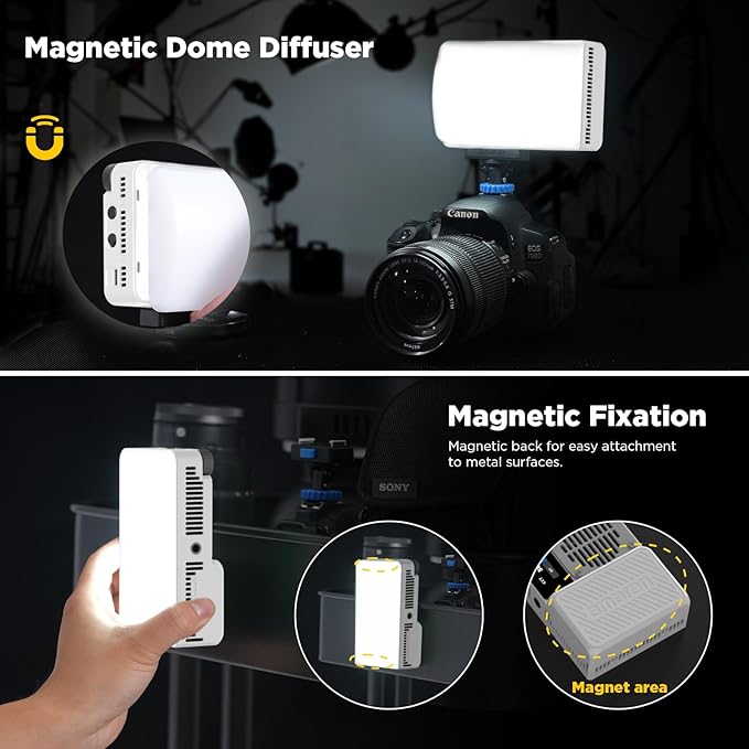 Amaran Ace 25c Kit, Pocket RGBWW LED Light, Boost Mode Up to 32W, Full-Color Mini Video Light (2,300-10,000K), 1,171 Lux@1m at 5,600K, 4500mAh Battery with PD Charging for Mobile Creators (White)