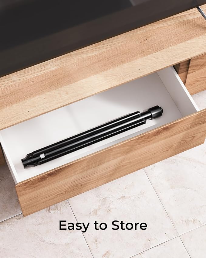 ULTIMEA 2-Pack Universal Height-Adjustable Speaker Stands, Black Floor Speaker Stand with 3KG Capacity, Extendable from 62cm to 93cm for Satellite & Bookshelf Speakers, Steady 310