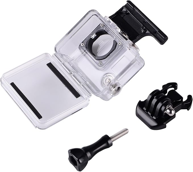 Suptig Replacement Waterproof Case Protective Housing for GoPro Hero 4, Hero 3+, Hero 3 Accessories Action Camera for Underwater Use - Water Resistant up to 147ft (45m)