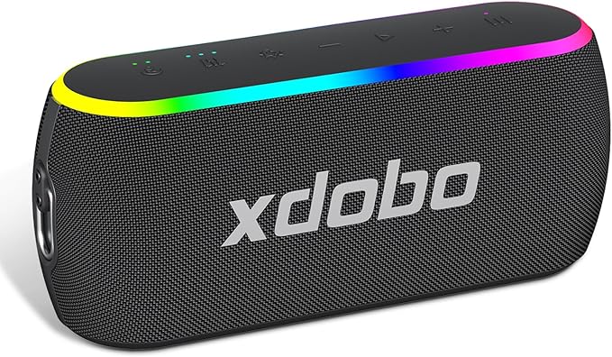 X8 III Portable Bluetooth Speaker Small Bluetooth Speaker Waterproof: IPX7 Computer Speakers Wireless with RGB Lights for Home/Outdoor/Party/Beach/Birthday Gift