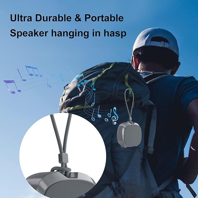 Bluetooth Speaker Portable Media Players Clear Loud Stereo Sound Deep Bass Wireless Speaker With Lights TWS IPX5 Waterproof Small Speakers Long Playtime for Home/Party/Outdoor/Beach Electronic Gadgets