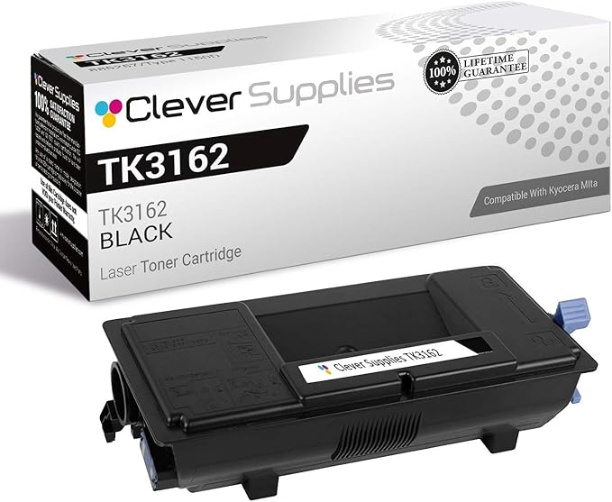 CS Replacement Toner Cartridge Compatible with Kyocera-Mita TK3162 Black ECOSYS P3045dn Black