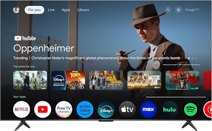 TCL 85-Inch Class QM6K Series QD-Mini LED 4K UHD Google Smart TV Best Value Mini-LED TV - QLED, 144hz, 288hz Gaming Rate, High Contrast Screen, Onkyo Audio, Dolby Atmos (85QM6K, 2025 Model)
