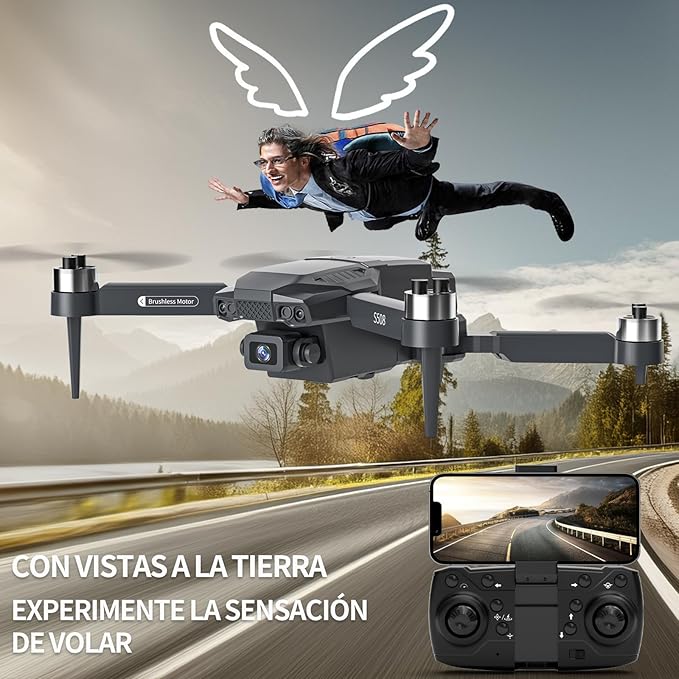S508 Mini Drone with Camera 90°adjust, Remote Control Helicopter for Beginners, FPV RC Quadcopter with 720P Live Video Camera, Foldable Drone with Upgrade Altitude Hold, Gravity Control, Carry Case