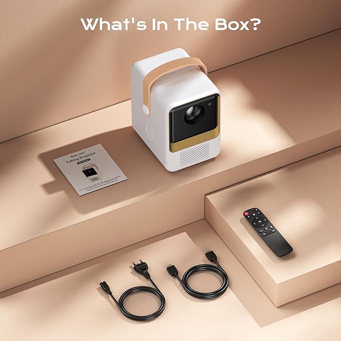 BESGEER Mini Projector WiFi for Tufting, 5.2 Built-in Bluetooth Portable Projector with HDMI/Audio/USB, 1080p Projector for Tracing Projection on Home DIY Rug Cloth Carpet