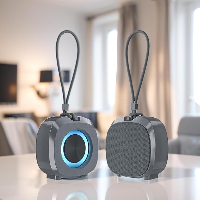 Bluetooth Speaker Portable Media Players Clear Loud Stereo Sound Deep Bass Wireless Speaker With Lights TWS IPX5 Waterproof Small Speakers Long Playtime for Home/Party/Outdoor/Beach Electronic Gadgets