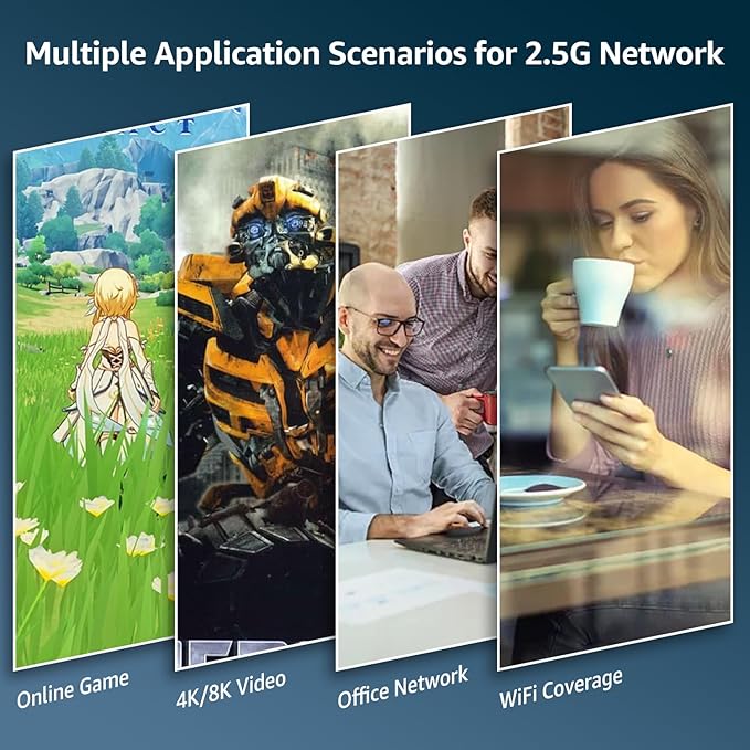 YuanLey 10 Port 2.5G PoE Switch Unmanaged, 8 x 2.5G Base-T PoE Ports, 2 x 10G SFP, IEEE802.3af/at, 120W, Compatible with 100/1000/2500Mbps, Metal Fanless, Desktop/Rack Mount 2.5Gbe Network Switch