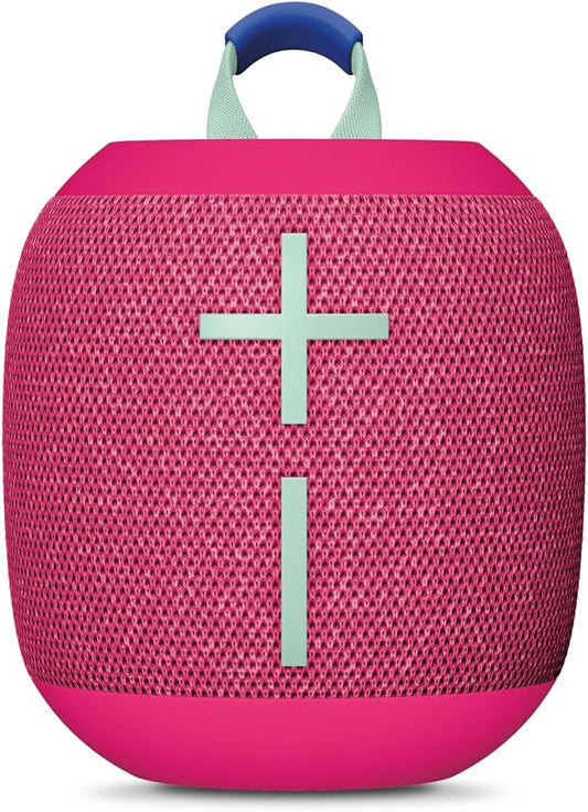 Ultimate Ears WONDERBOOM 4 Outdoor Speakers Bluetooth Waterproof with Big Bass & 360-Degree Sound, Dustproof Floating Wireless Speaker, 131ft Range - Pink