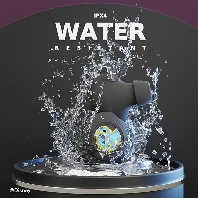 Disney Lilo and Stitch Bluetooth Earbuds w/Charging Case- Wireless Headphones w/Built-in Mic+ Up to 30 Hrs Playtime- Lilo and Stitch Gifts for Girls,Boys,Women,Men,All Fans of Lilo and Stitch Stuff