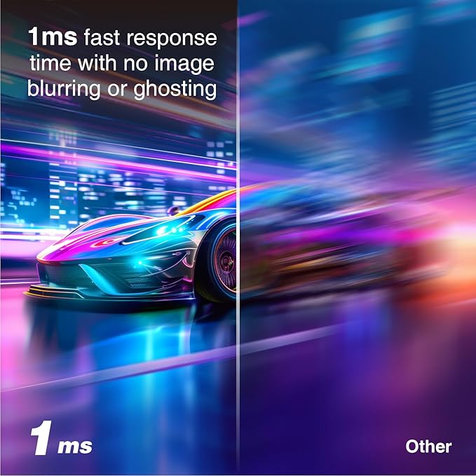 34inch 200Hz, Curved Gaming Monitor, WQHD 2560 * 1440p, VA Panel, 1ms Response Time, Adaptive sync, 3-Sided Frameless, Ultra Slim, 99% sRGB, Bluelight Filter, HDMI(TMDS)& DP Ports,Black