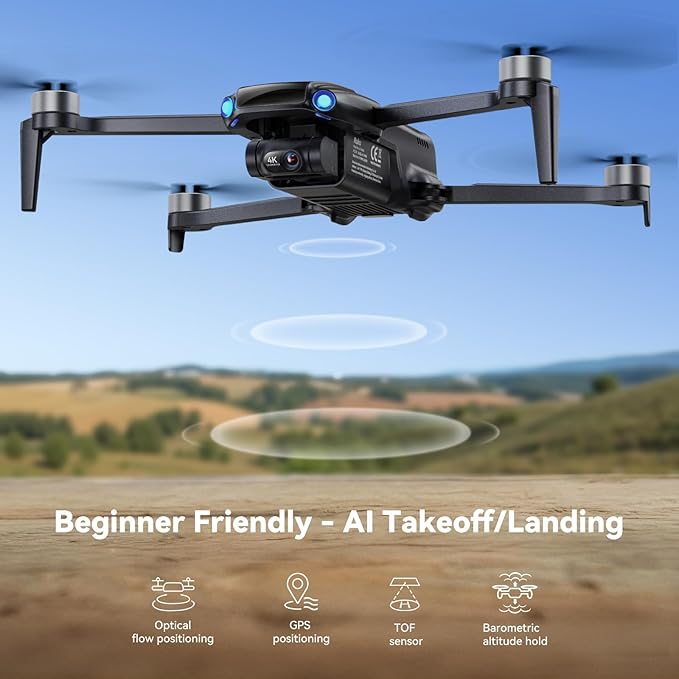 Ruko U11MINI 4K, Under 249g Pocket Drone with Camera for Adults 8K Photo 4K/30fps Video, 3-Axis Gimbal EIS, 20000ft FPV Digital Transmission, FAA-Exempt (32-Min Flight)