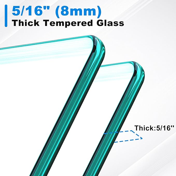 56-60" W x 62" H Tub Shower Door Bathroom Double Sliding Shower Door 5/16"(8mm) Thick Tempered Glass Shower Door with Stainless Steel Handle for Bathtub, Brushed Silver