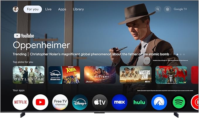 TCL 98-Inch Class QM6K Series QD-Mini LED 4K UHD Google Smart TV Best Value Mini-LED TV - QLED, 144hz, 288hz Gaming Rate, High Contrast Screen, Onkyo Audio, Dolby Atmos (98QM6K, 2025 Model)