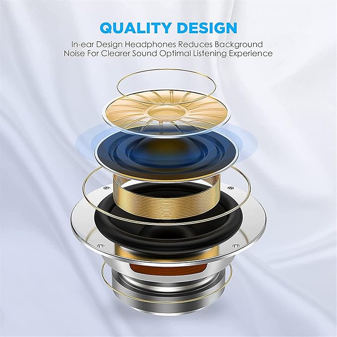 USB C Headphones for iPhone 17 16 15 Earbuds USB C Wired Earphones with Mic & Remote Control Noise Cancelling for iPhone 16 pro, iPad Pro, Galaxy S23/S22/S21/S20/Ultra Note 10/20, Pixel 7/6/6a/5/4