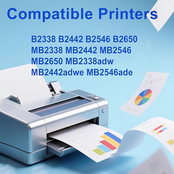 B231000 High Yield Black Toner Cartridge Replacement for B231000 Toner Cartridge Work for B2338 B2442 B2546 B2650 MB2338 MB2442 MB2546 MB2650 MB2338adw MB2442adwe MB2546ade Laser Printers (3500 Pages)