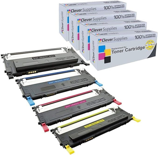 CS Replacement Toner Cartridge Compatible with Samsung CLP 310 CLT-K409S Black CLT-C409S Cyan CLT-Y409S Yellow CLT-M409S Magenta CLP-310N 315W 315 CLX-3170 3170FN 4 Color Set
