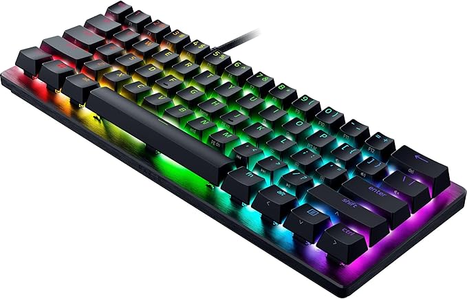 Razer Huntsman V3 Pro Mini 60% Esports Gaming Keyboard: Analog Optical Switches - Razer Snap Tap - Rapid Trigger - Adjustable Actuation - Dual-Purpose Mod Keys - Doubleshot PBT Keycaps - Black