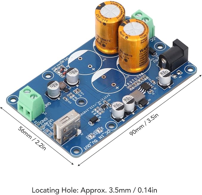 Super Capacitor UPS 5V3A Output, Compact Design with Power Indicator for RPI Uninterruptible Power Supply (2S)