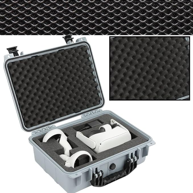 VR Carrying Case Outdoor Portable Storage Box Protector Glasses Bags(Grey)