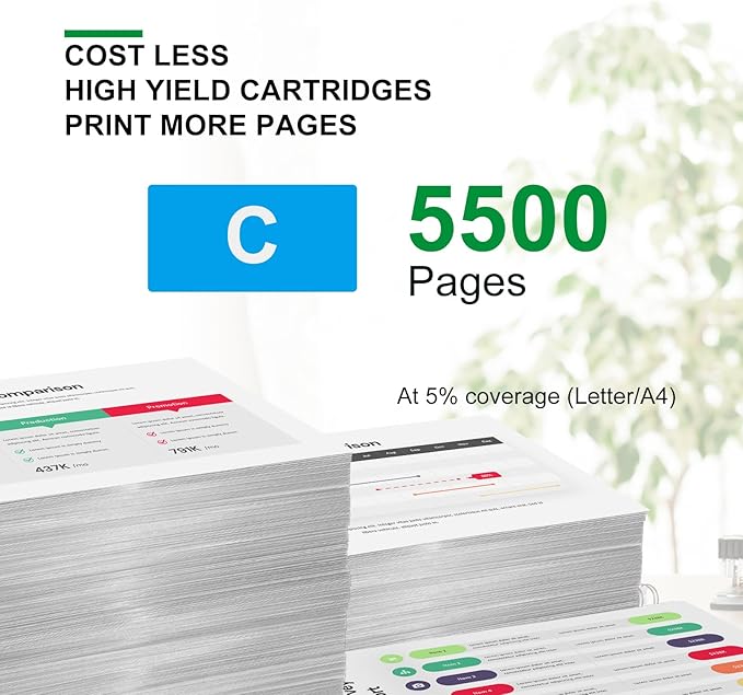 W2101X 210X Cyan Toner Cartridge High Yield Compatible for HP 210A W2101A 210X W2101X Used with HP Printer Color Pro 4201dw 4201dn MFP 4301fdw 4301fdn