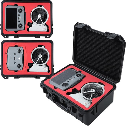 Travel Hard Case for DJI Flip, Fly More Combo | Holds Up to 7 Batteries, Fits Drone, DJI RC 2 / RC-N2 Remote Controller, Charging Hub & Accessories | IP67 Waterproof, Shockproof, Dustproof