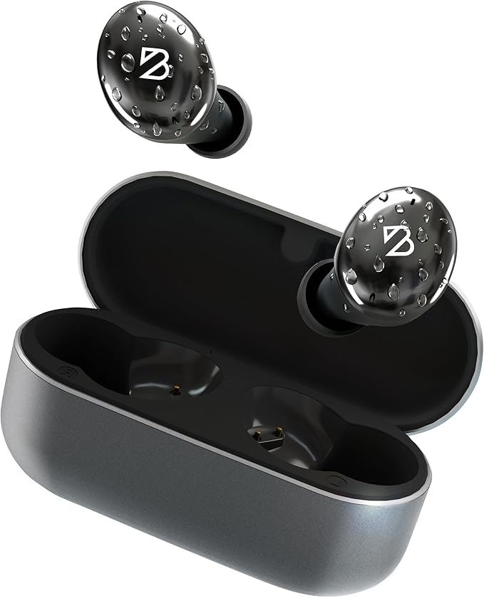 Tempo 30 Wireless Earbuds for Small Ears - Award-Winning Sound, Sweatproof Bluetooth Earbuds, Comfortable Ear Buds for Women, Black Earphones Small Ear Canals, Long Battery Headphones