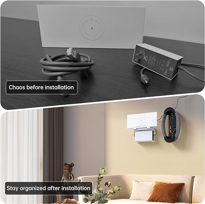 XLTTYWL Starlink Gen 3 Mount, All in One Starlink Standard V3 Mesh Router and Star Link Gen 3 Power Supply Mounting Kit for StarLink V3&Gen3 HP Standard Router,UTR-32