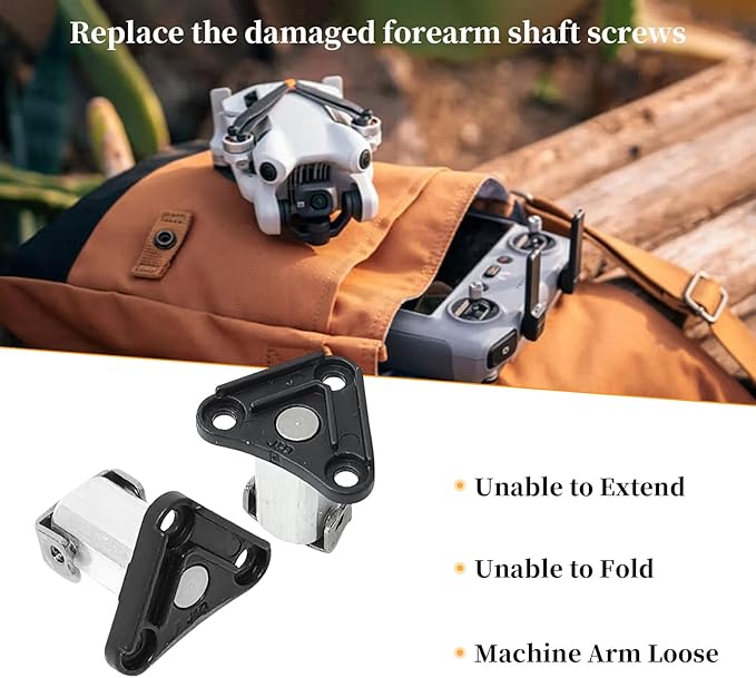 Front Arm Axis Replacement Kit, Replacement for DJI Mini 4 Pro Mini 3 Drone Parts, Arm Hinges Shaft with Tools