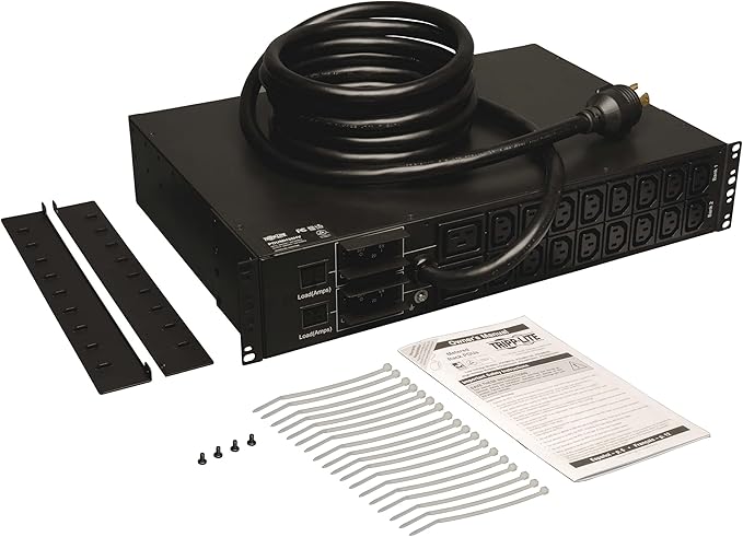 Tripp Lite PDUMH30HV6 PDU METERED 16 C13 2 C19 OUTLETS 208/240V 5.8KW L6-30P 2URM TAA