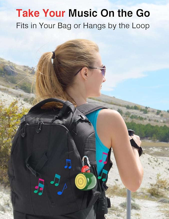 EWA Bluetooth Speaker, Mini Portable Bluetooth Speaker with Creative Cup-Shaped Design, IP67 Waterproof, Loud & Clear Sound, Ideal Gift for Desk, Travel & Holidays, A163 (Green)