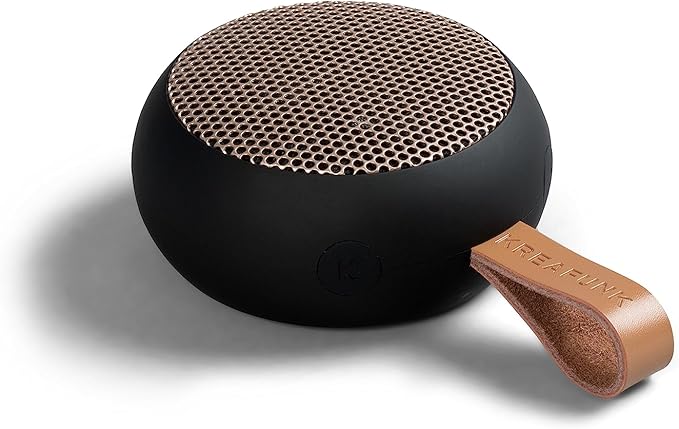 aGO2 Portable Bluetooth Speaker, Black, Water Resistant (IPX5) and Durable, Up to 25 Hours of Wireless Play, Voice Assistant, Stereo Sound, Wireless Speaker for iPhone, Android, and More