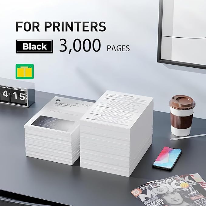 B231000 Black Toner Cartridge Compatible with Chip for Lexmark B2338 B2442 B2546 B2650 MB2338 MB2442 MB2546 MB2650 Laser Printer, 3000 Pages