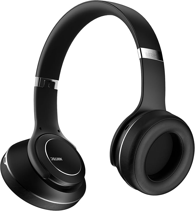 Bluetooth Headphones Over Ear, 90 Hours Playtime Wireless Headphone with 3 EQ Modes, Noise Isolating HiFi Stereo with Deep Bass, Microphone, Soft Earpads for Cellphone/PC