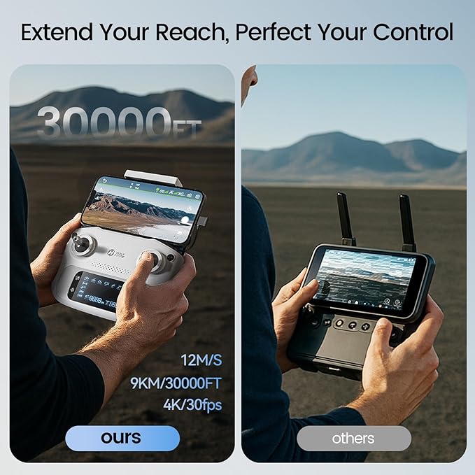 Holy Stone HS790 GPS 6K Camera Drone with 3 Axis Gimbal, FPV RC Quadcopter Drones with Camera for Adults 4K/30FPS Video, 9KM/30000ft Transmission, Follow Me, AI Night Shot, AI QuickShots, 60Min Flight