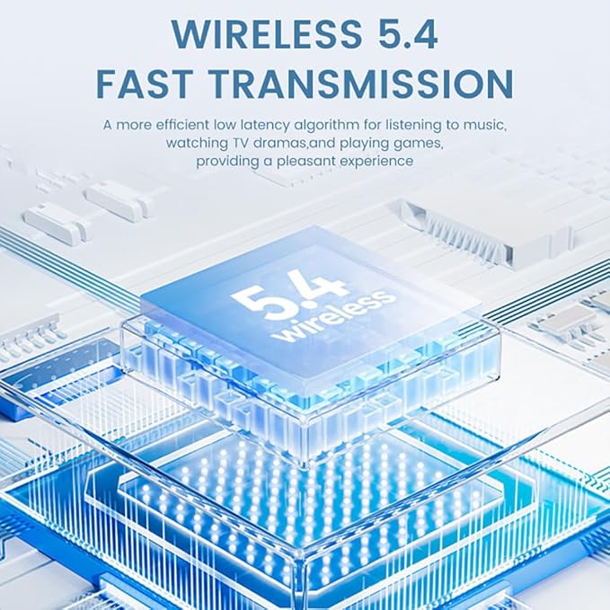 Bone Conduction Headphones,Open Ear Headphones Wireless Bluetooth 5.4 HIFI Sound Quality Sports Over Ear Earbuds with Earhooks, Built-in Mic, Crystal-Clear Calls for Running Workout Cycling Driving