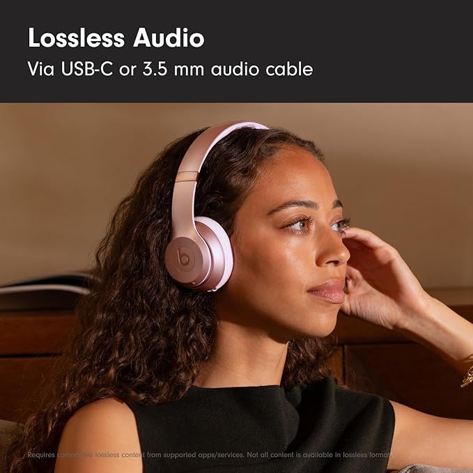 Beats Solo 4 Wireless Headphones with 20W Power Adapter - Metallic Pink