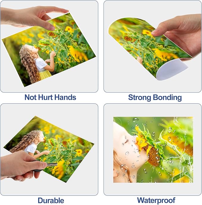 100 Pack Thermal Laminating Pouches 10 Mil Clear Laminating Sheets Plastic Laminating Paper Hot Glossy Laminator Pouches Office Laminating Supplies for Letter Photo Card ID Badge, 9 x 11.5 Inches