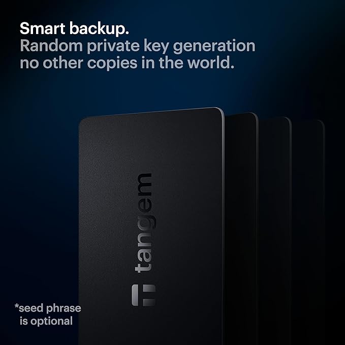 TANGEM Wallet Pack of 3 - Secure Crypto Wallet - Trusted Cold Storage for Bitcoin, Ethereum, NFT's & More Coins - 100% Offline Hardware