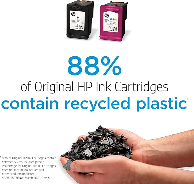 HP 67XL Tri-color High-yield Ink Cartridge for HP Printers | Works with Printer Series: DeskJet 1255, 2700, 4100; ENVY 6000, 6400 | Eligible for Instant Ink | 3YM58AN