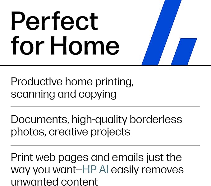 HP Envy Inspire 7955e Wireless Color Inkjet Printer, Print, scan, copy, Easy setup, Mobile printing, Best-for-home, 3 month Instant Ink trial included, AI-enabled (1W2Y8A)