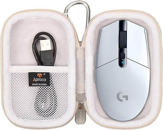Aproca Grey Portable Hard Storage Case, for Logitech G305 Lightspeed Wireless Gaming Mouse