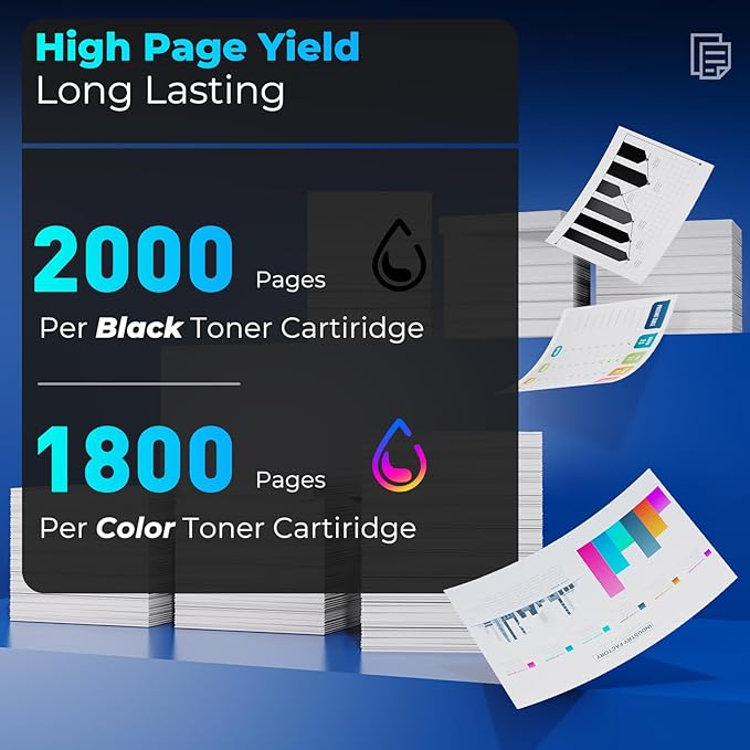 210A Toner Cartridges Compatible for HP 210A 210X Toner Color Laser Jet Pro MFP 4301fdw MFP 4301fdn Compatible for Color Laser Jet Pro 4201dw 4201dn ColorPro MFP 4301 4201 Series (4 Pack with Chip)