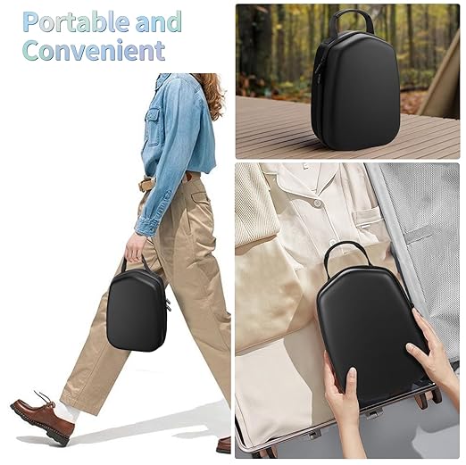 FOREGOER Hard Carrying Case Compatible with Meta Quest 3S/Quest 3/Oculus Quest 2 Official Original/Elite Strap VR Gaming Headset, Portable Travel Vision Pro Case for Touch Controllers Accessories