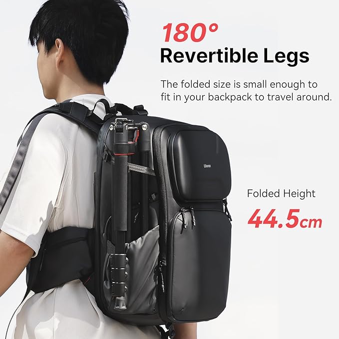 ULANZI TT31 72.4" Camera Tripod, Foldable Tripod & Monopod Aluminum w Claw Quick-Release Plate, 360°Ball Head Detachable w 180°Revertible Legs, Weight 3.42lb, Payload 33lb,for Camera/DSLR/Camcorder