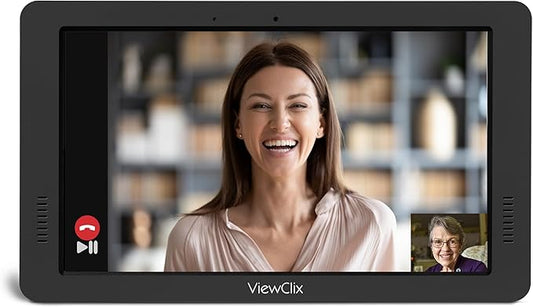 Smart Frame by ViewClix, The Digital Picture Frame with Video Calling | Share Photos & Videos | Add Captions | Designed for Grandparents | Share from Phone | 1 Month Membership Included, 15.6”
